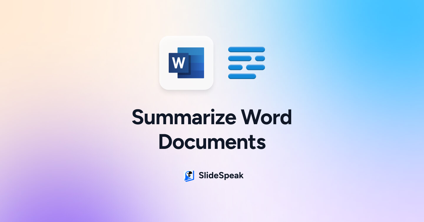 How to Use AI to Summarize a Word Document