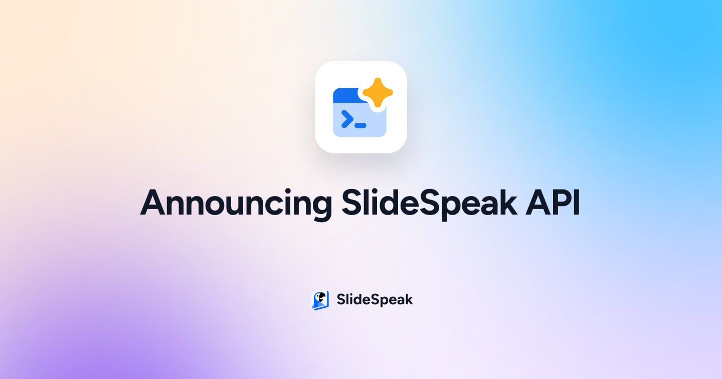 Announcing SlideSpeak API