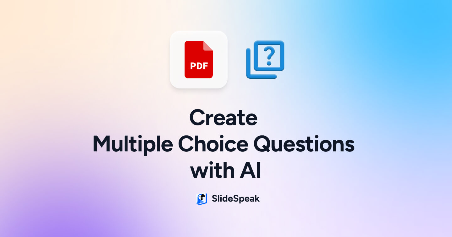 How to Generate Multiple-Choice Questions from a PDF with AI