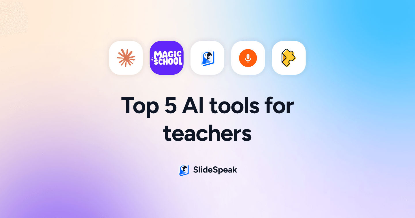 Top 5 AI Tools for Teachers