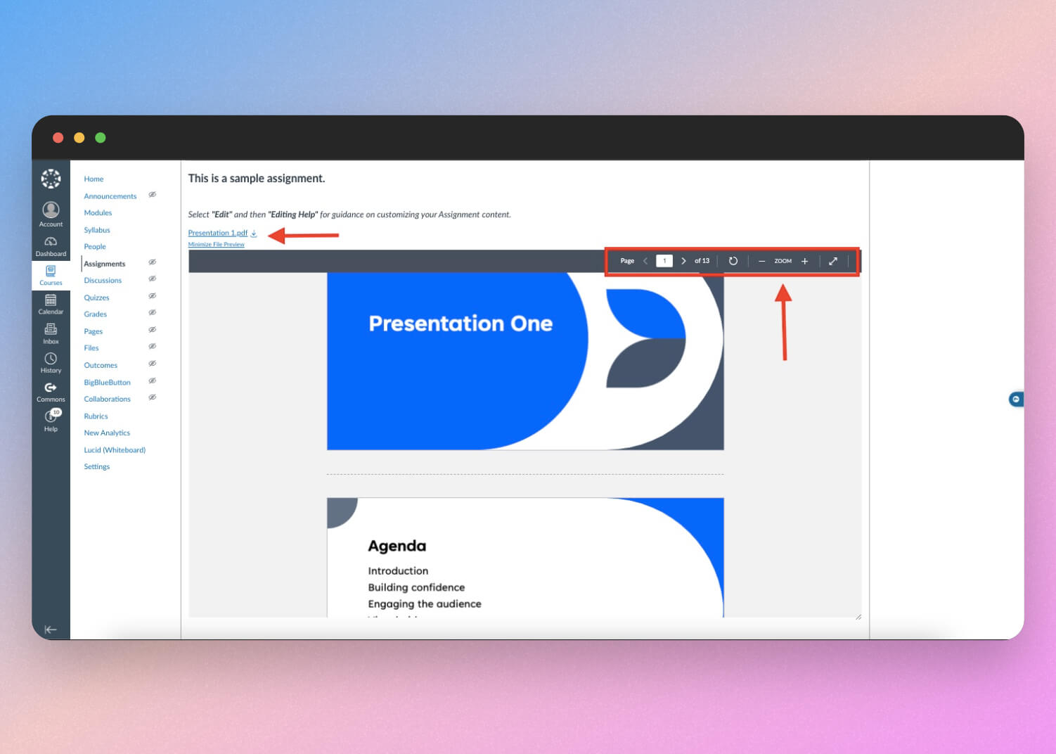 How to embed a PowerPoint in Canvas LMS - SlideSpeak