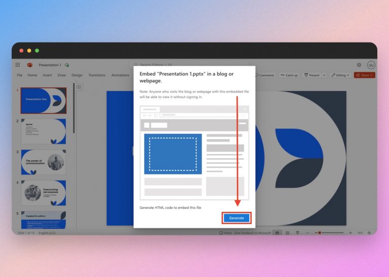 How to embed a PowerPoint in Canvas LMS - SlideSpeak