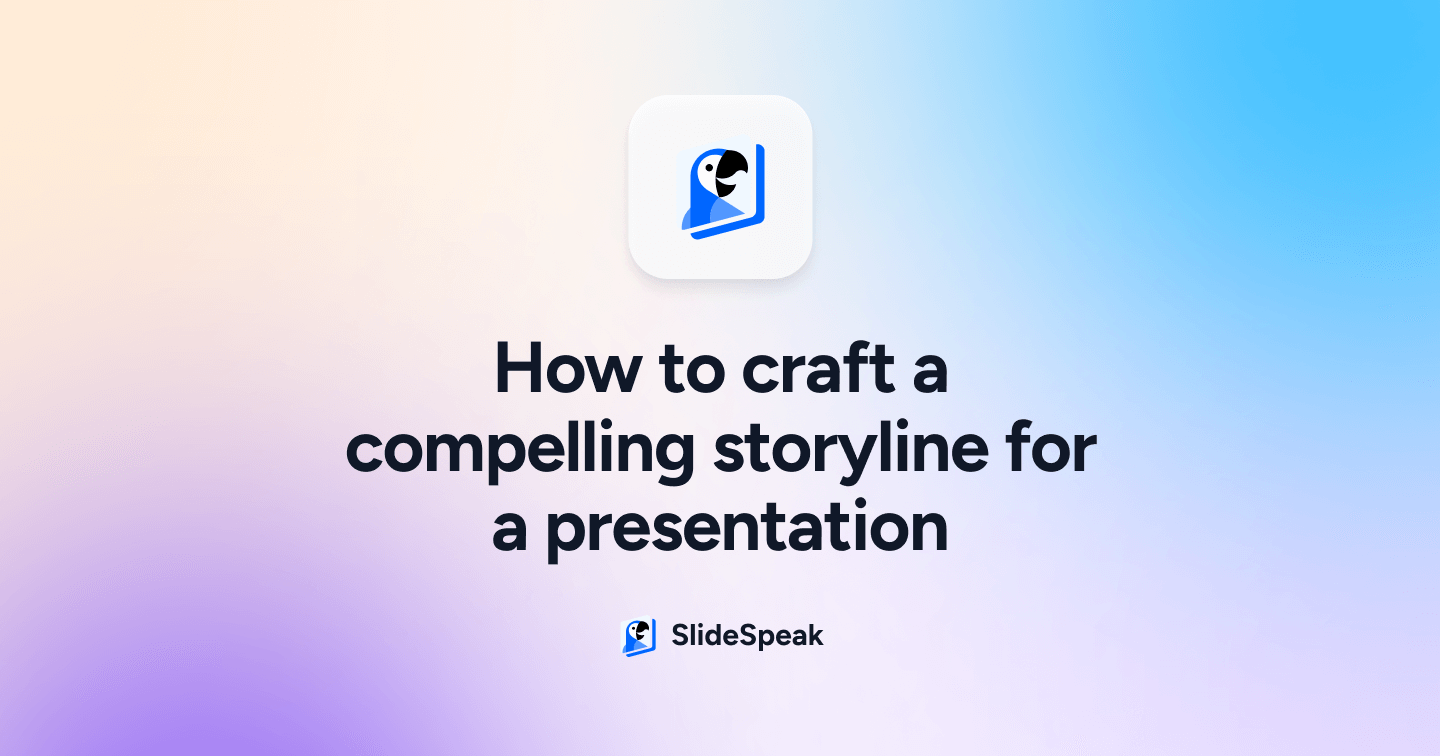 How to craft a compelling storyline for a presentation