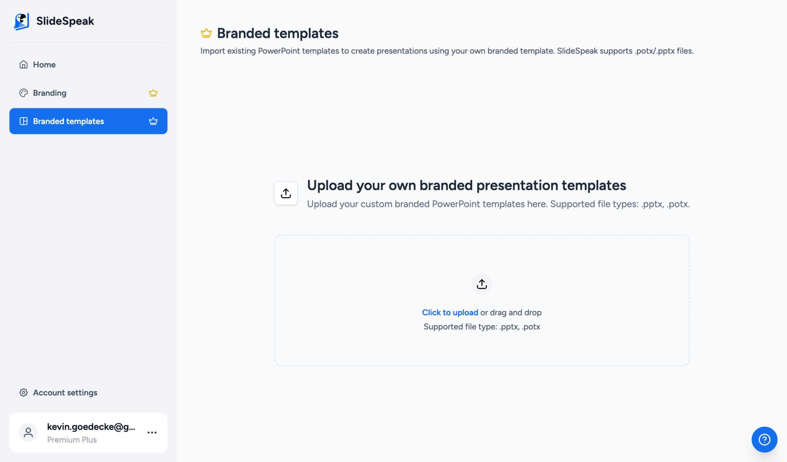 Branded Templates Section Unlocked
