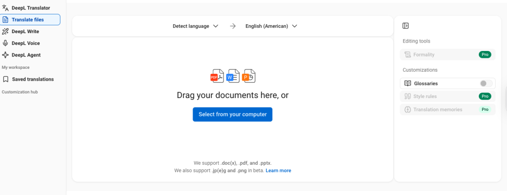 DeepL translate PDFs_SlideSpeak