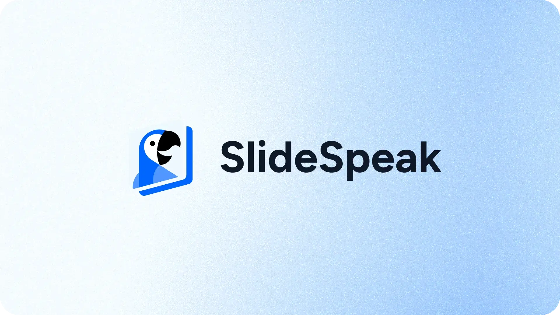 The SlideSpeak homepage, showing its AI presentation maker