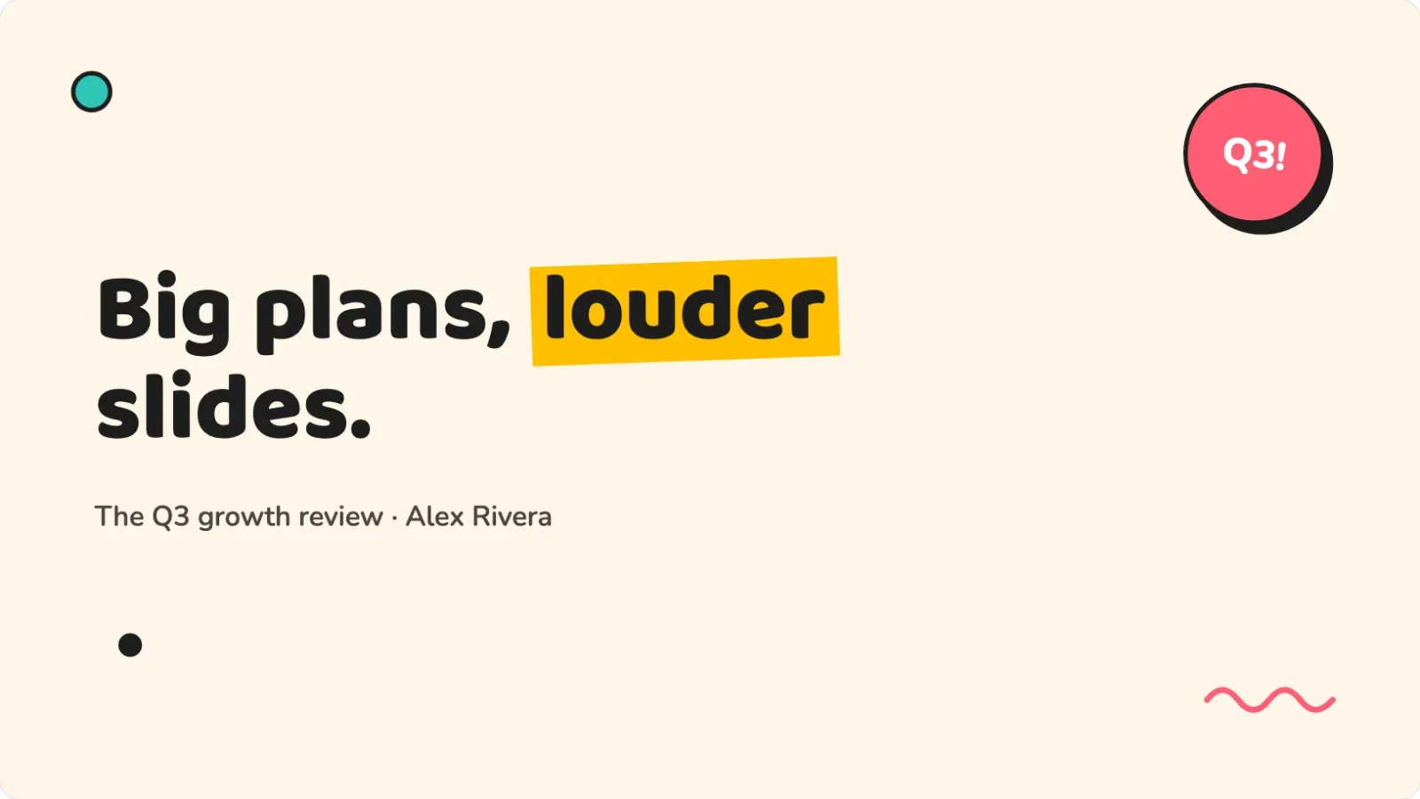 A bold neo-brutalist brand deck built from the Memphis DESIGN.md prompt