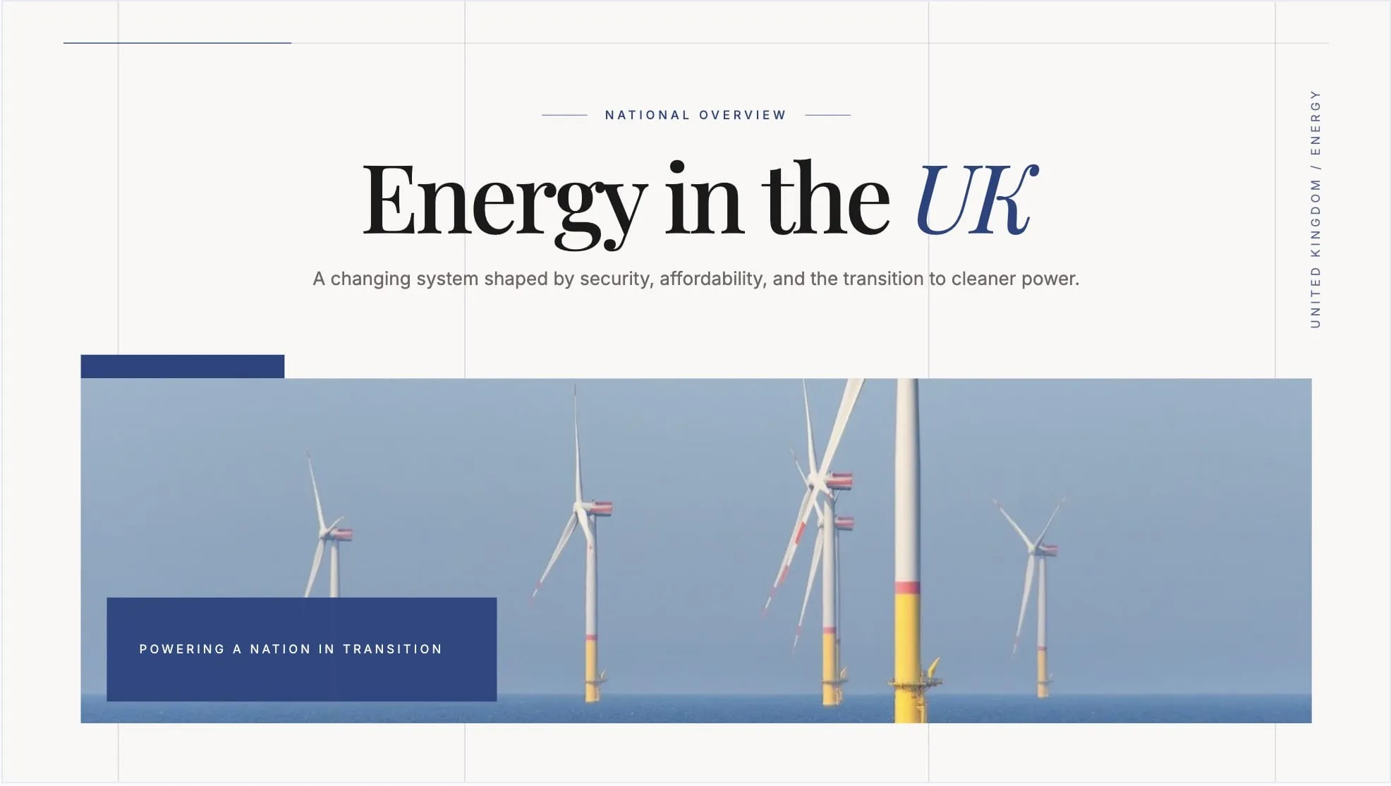A slide generated without brand context, using generic colors and typography