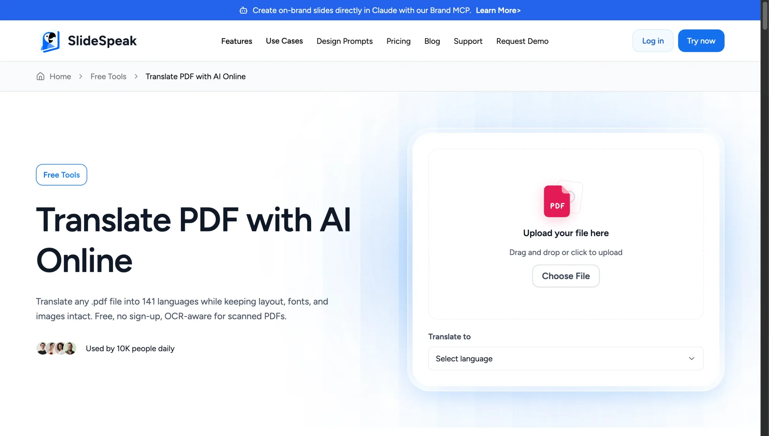 SlideSpeak, the best PDF translator for keeping your layout intact